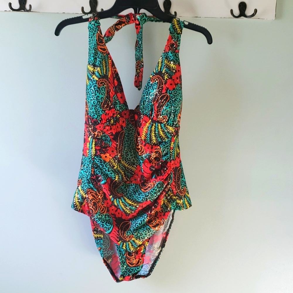 Nwt Funky Floral One-piece